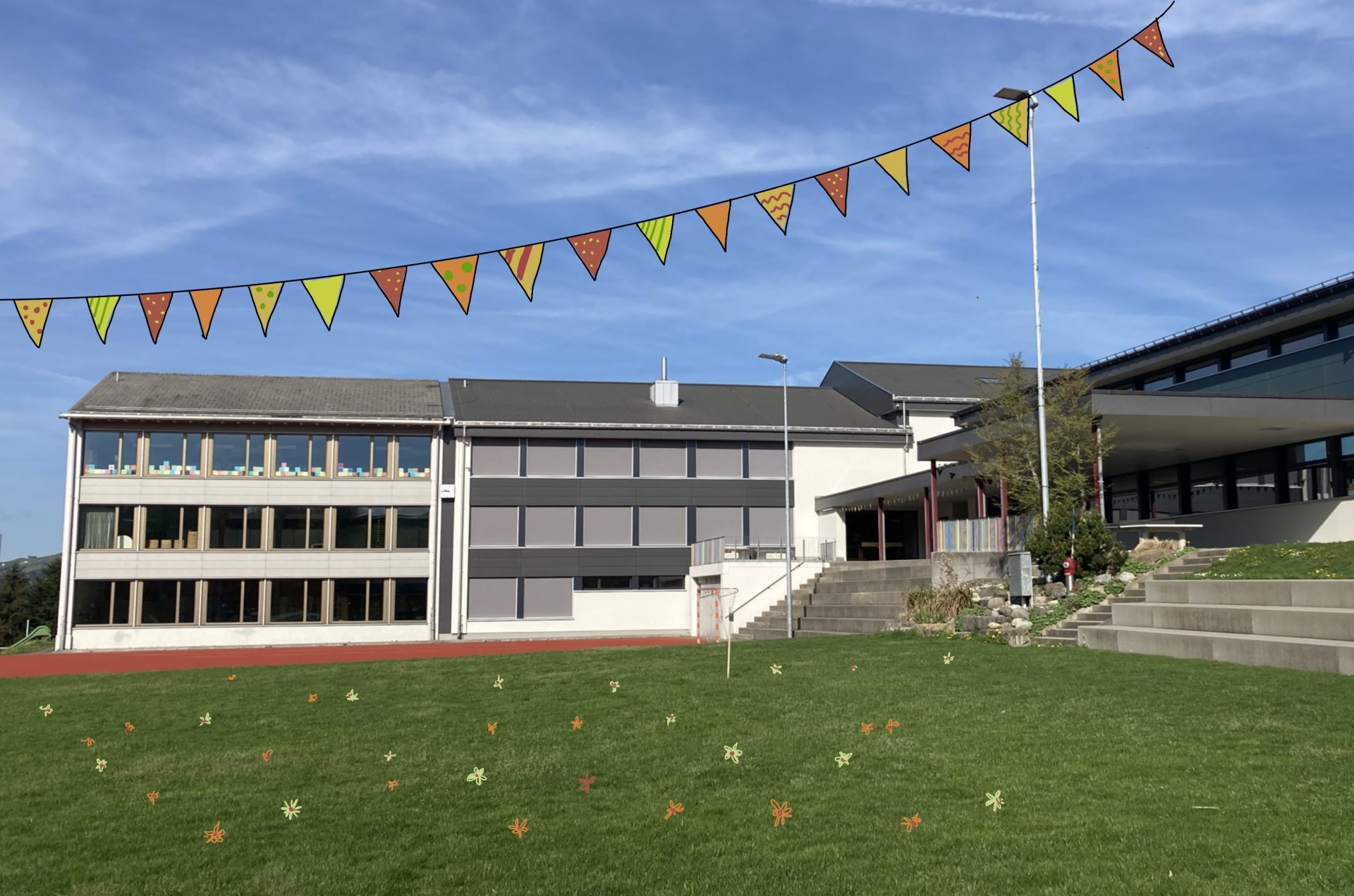 Das Schulhaus Mitledi in Hundwil